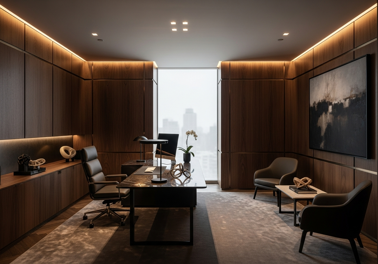 High-end private office interior