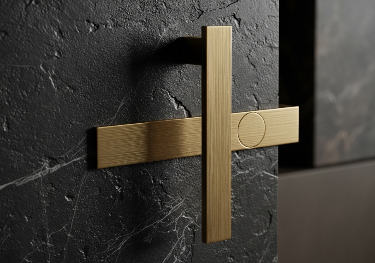 Architectural stone and brass texture